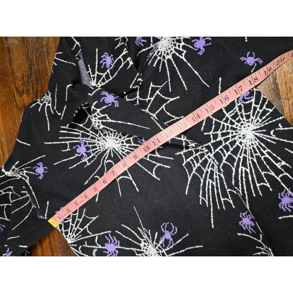❤️Modcloth The Wonderful Webs We Weave Halloween Sweater Goth Cardigan - Picture 9 of 10